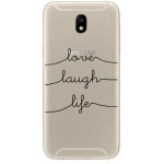 ���� TPU INOS SAMSUNG J530F GALAXY J5 (2017) ART THEME LOVE-LAUGH-LIFE