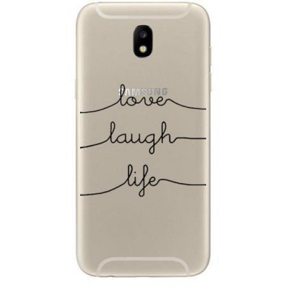 ���� TPU INOS SAMSUNG J530F GALAXY J5 (2017) ART THEME LOVE-LAUGH-LIFE