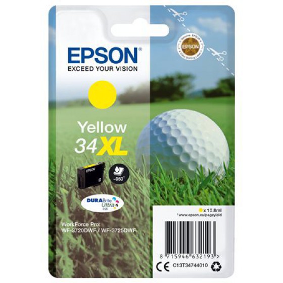EPSON SINGLEPACK YELLOW 34XL DURA - (C13T34744010)