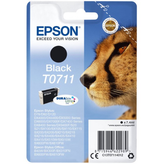 EPSON T0711 SINGLE PACK ����� - (C13T07114012)