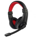 GEMBIRD GAMING HEADSET WITH VOLUME CONTROL BLACK/RED - (GHS-01)