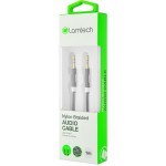 LAMTECH AUDIOCABLE BRAIDED 1M 3.5MM TO 3.5MM BLACK - (8718858445080)
