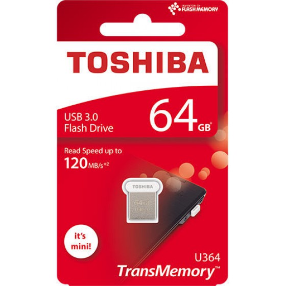TOSHIBA 64GB MINI USB 3.0 U364 WHITE - (4047999400349)