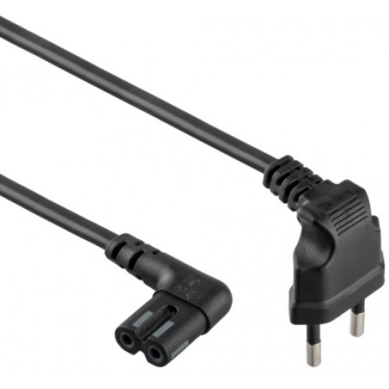 CABLEXPERT POWER CORD C7 ANGLED CONNECTORS 1M - (PC-184L)