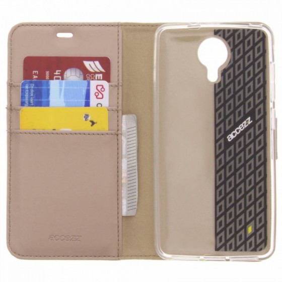 ACCEZZ BOOKLET WALLET GOLD GENERAL MOBILE GM5