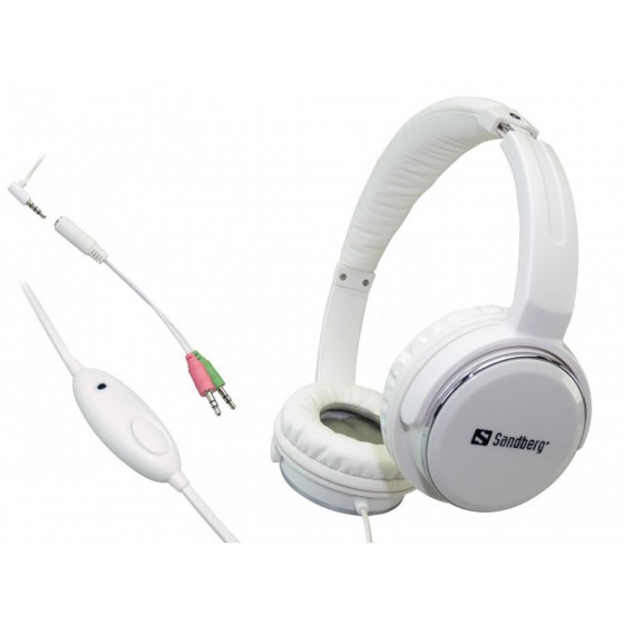 SANDBERG HOME N STREET HEADSET WHITE (125-89)