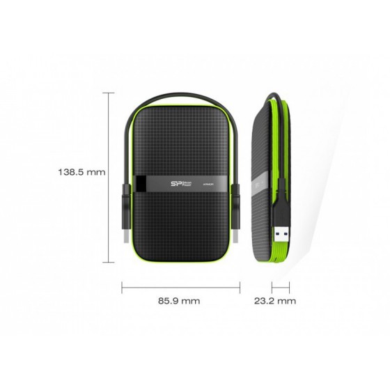 SILICON POWER ARMOR A60 - ���������� 500GB, SHOCK-PROOF ���������� USB 3.0