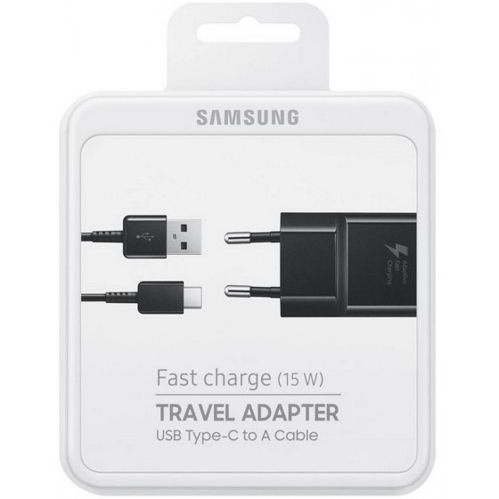 ��������� �������� SAMSUNG EP-TA20EBECGWW �� ���������� ������� USB TYPE-C ����� 2000 MAH FAST CHARGE (15W)