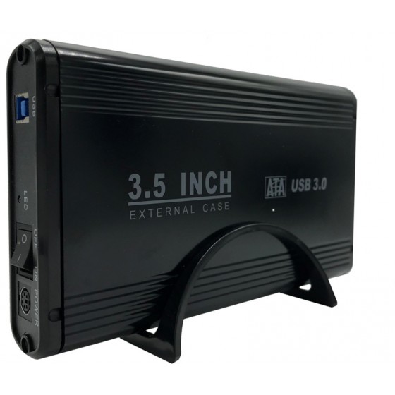 POWERTECH ��������� ���� ��� HDD 3.5 �� ����, USB 3.0, UP TO 4TB, ����� - (PT-675)