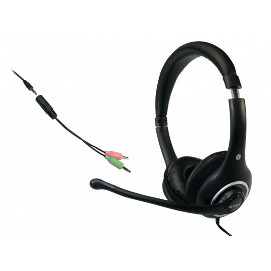 SANDBERG PLUG N TALK HEADSET BLACK (125-93)