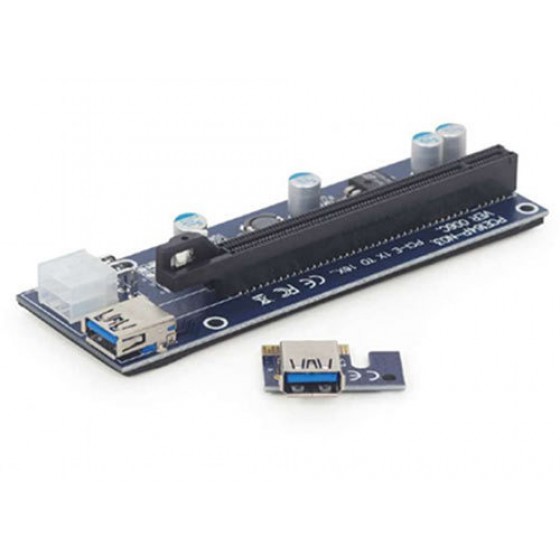 GEMBIRD PCI-EXPRESS RISER ADD ON CARD 6PIN POWER CONNECTOR - (RC-PCIEX-03)