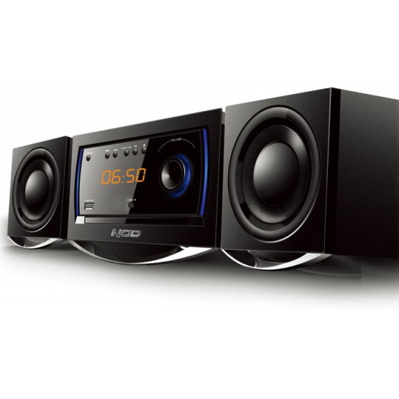 NOD MHS-001BL MINI HI-FI SYSTEM WITH CD,USB, BLUETOOTH AND BLUE LED