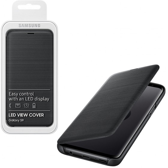 ���� SAMSUNG S9 G960 EF-NG960PBEGWW LED VIEW COVER BLACK PACK OR