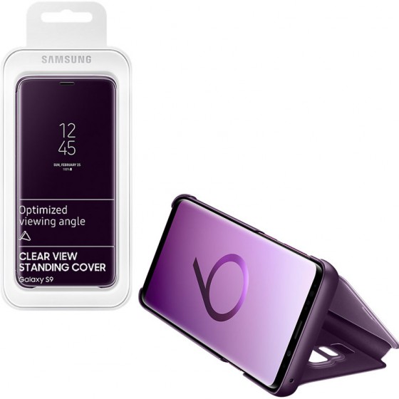 ���� SAMSUNG S9 G960 EF-ZG960CVEGWW CLEARVIEW STANDING PURPLE OR