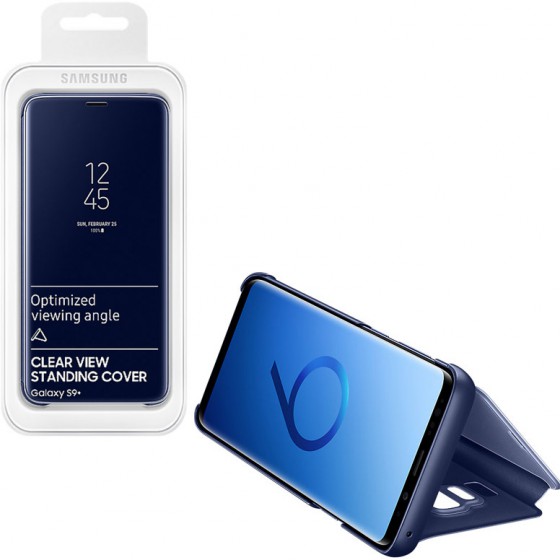 ���� SAMSUNG S9 PLUS G965 EF-ZG965CLEGWW CLEARVIEW STANDING BLUE OR