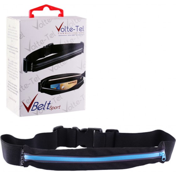 SPORT RUNNER BELT LUMINUS ME ��������� ���� BLACK-BLUE VOLTETEL