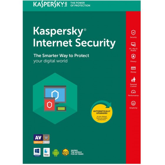 KASPERSKY INTERNET SECURITY 2018, 1 �����, 1 ����, ENGLISH