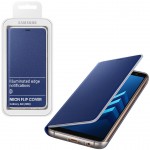 ���� SAMSUNG GALAXY A8 2018 A530 NEON FLIP COVER BLUE PACKING OR
