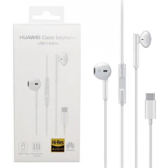 H/F STEREO HUAWEI CM33 TYPE C WHITE PACKING OR