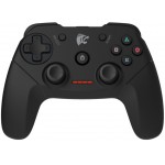 ROAR GAMEPAD ��� PC/PS2/PS3, WIRELESS, VIBRATION, 600MAH, BLACK - (PT-671)