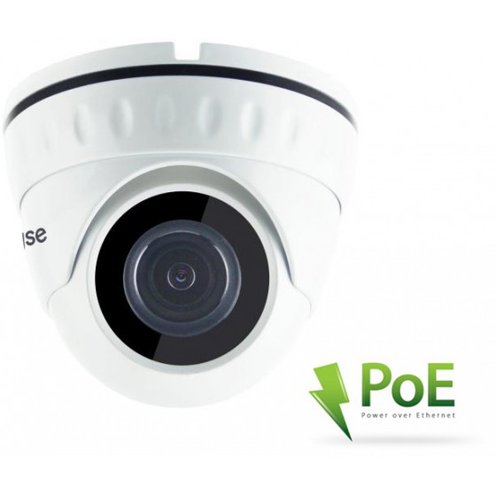 LONGSE IP POE DOME ������ 1080P, 3.6MM, 3MP, IR 25M, ��������� - (IPP-002)