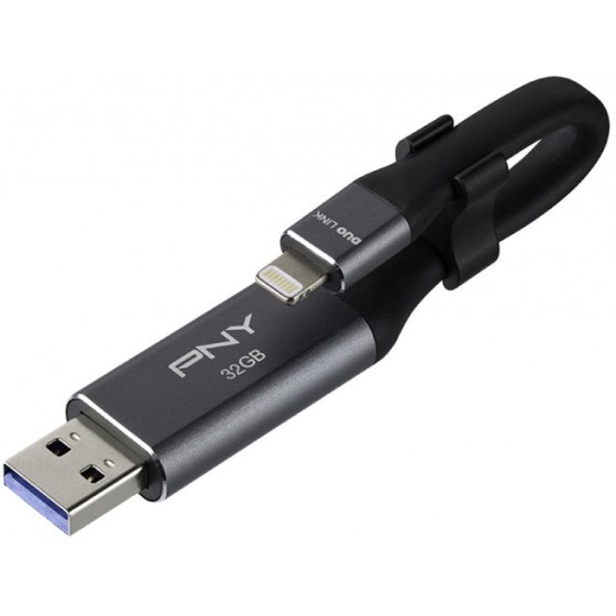 PNY P-FDI32GLA02GC-RB OTG DUO-LINK 3.0 32GB/FOR APPLE DEVICES CABLE DESIGN