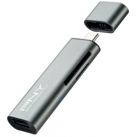 PNY R-TC-UA-3N1E01-RB USB-C CARD READER-USB ADAPTER