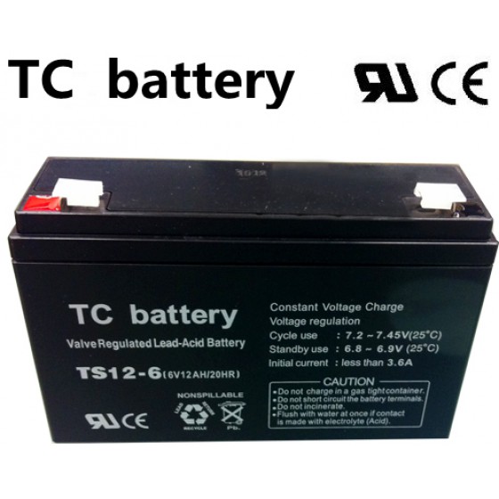 TC Battery �������� 12A 6V - (TS12-6)