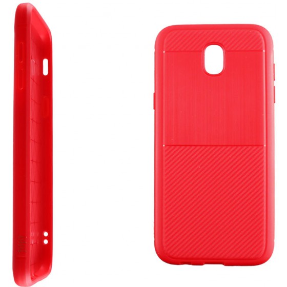 ���� ��� SAMSUNG J5 2017 J530 5.2 CARBON TPU RED IDOL 1991