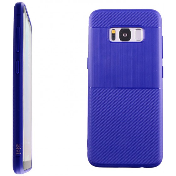 ���� ��� SAMSUNG S8 G950 5.8 CARBON TPU BLUE IDOL 1991