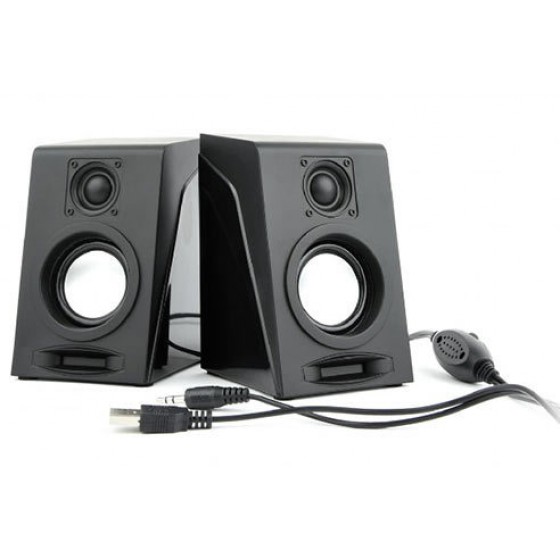 GEMBIRD STEREO SPEAKER SET BLACK BREEZE - (SPK-DU-03)