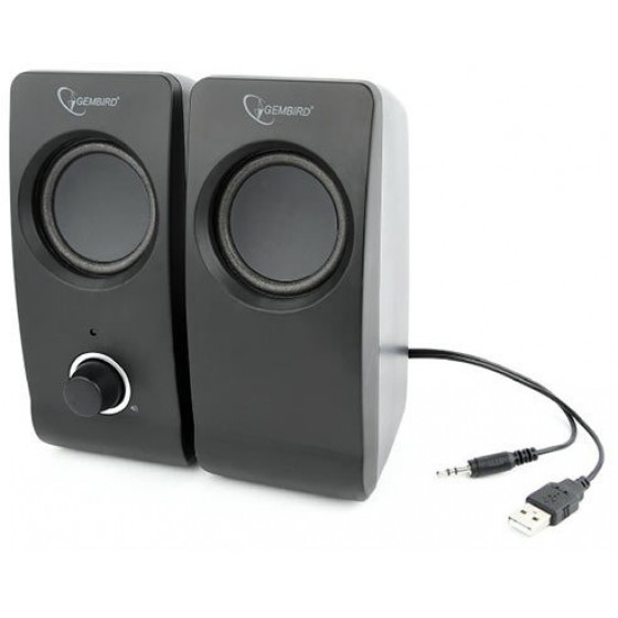 GEMBIRD STEREO SPEAKER SET BLACK TSUNAMI - (SPK-DU-01)