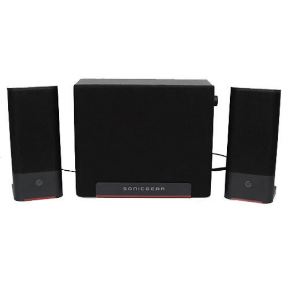 SONIC GEAR 2,1 HI-FI BLUETOOTH SPEAKERS SPACE 3 MAROON - (S3M)