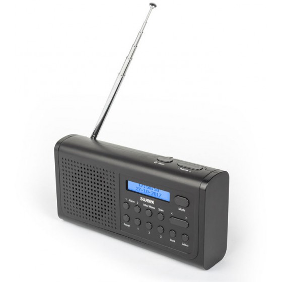 SWEEX SWDABR 100BK PORTABLE DAB+ RADIO DAB+ / FM BLACK