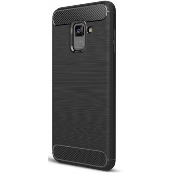 POWERTECH ���� CARBON FLEX ��� SAMSUNG GALAXY A8 2018 ����� - (MOB-0862)