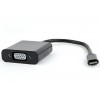 CABLEXPERT USB-C TO VGA ADAPTER BLACK - (AB-CM-VGAF-01)