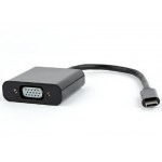 CABLEXPERT USB-C TO VGA ADAPTER BLACK - (AB-CM-VGAF-01)