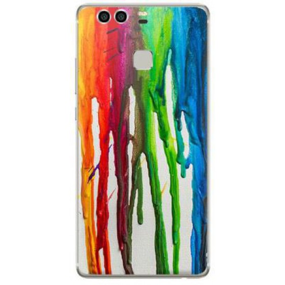 INOS ���� TPU ��� HUAWEI P SMART (DUAL SIM) ART THEME VERTICAL WATERCOLOR - (5205598109431)