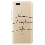 INOS ���� TPU ��� XIAOMI MI 5X/ MI A1 (DUAL SIM) ART THEME LOVE-LAUGH-LIFE - (5205598105815)