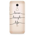 INOS ���� TPU ��� XIAOMI REDMI 5 PLUS (DUAL SIM) ART THEME LOVE-LAUGH-LIFE - (5205598109608)