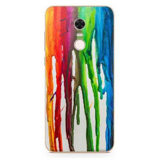 INOS ���� TPU ��� XIAOMI REDMI 5 PLUS (DUAL SIM) ART THEME VERTICAL WATERCOLOR - (5205598109615)