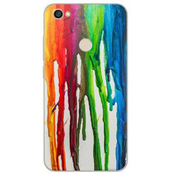 INOS ���� TPU ��� XIAOMI REDMI NOTE 5A PRIME (DUAL SIM) ART THEME VERTICAL WATERCOLOR - (5205598109523)