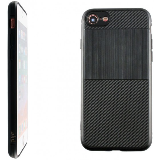 IDOL 1991 ���� ��� IPHONE 8/7 CARBON TPU BLACK - (5205308208485)