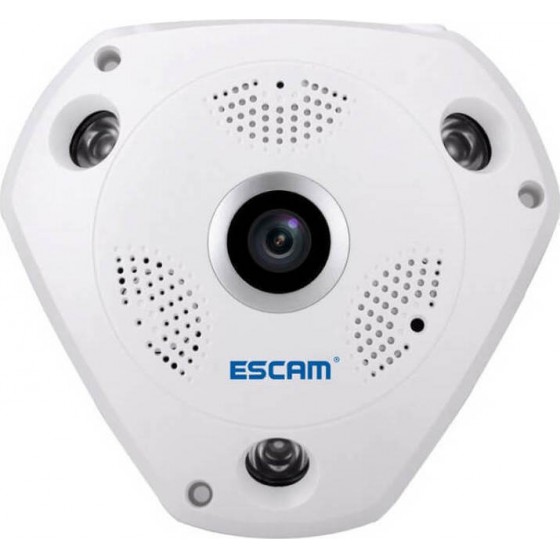 ESCAM IP CAMERA ���������� 360 ������ WIFI 1.3MP INFRARED - (QP180)
