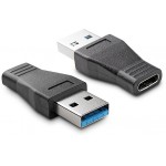 POWERTECH ADAPTER USB TYPE-C FEMALE �� USB 3.0 ����� - (CAB-U097)