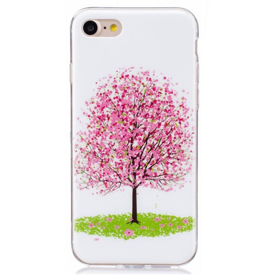 POWERTECH ���� GLOWING TPU ��� IPHONE 7/8 TREE ����� - (MOB-0905)
