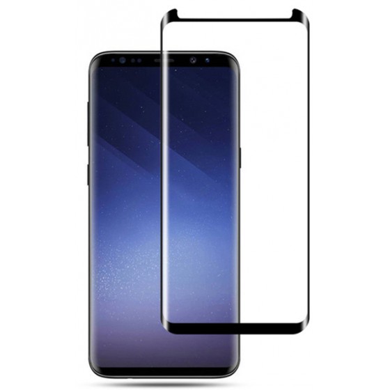 POWERTECH TEMPERED GLASS 3D MINI ��� SAMSUNG S8 PLUS BLACK - (TGC-0076)