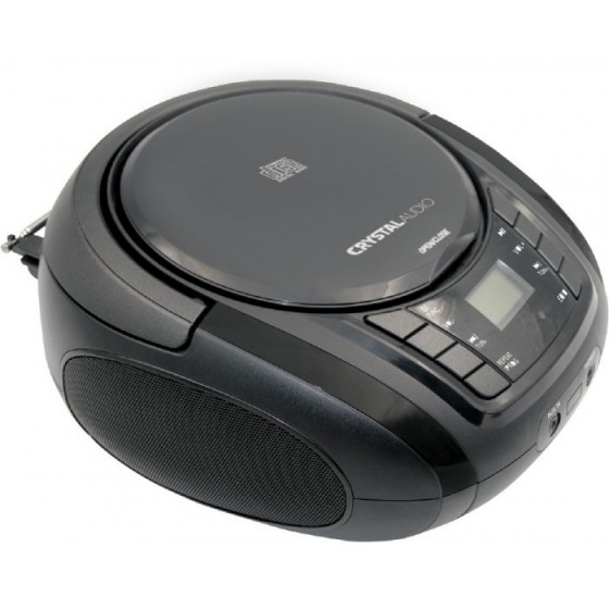 CRYSTAL AUDIO CD/MP3/FM PLAYER BLACK - (BMB1K)
