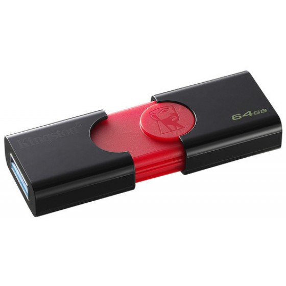 KINGSTON USB FLASH BLACK & RED USB 3.0 - (DT106/64GB)