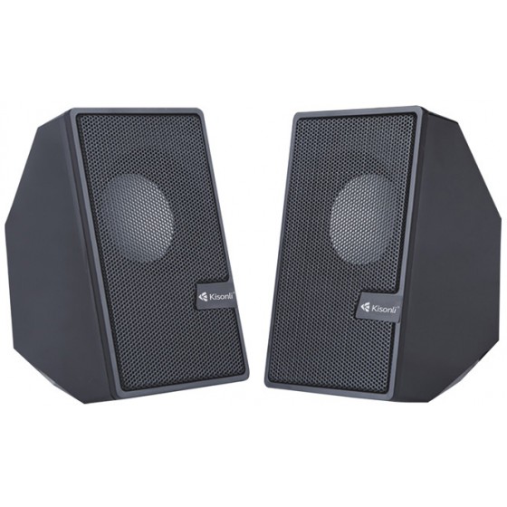 KISONLI MULTIMEDIA ����� S-555 2.0 CH 2X 3W USB ����� - (KSN-S-555-BK)